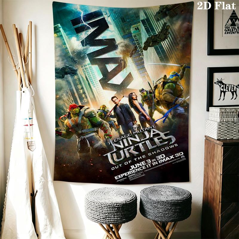 Mutant Turtles Urban Warriors Tapestry Fashion Print Background Cloth Wall Decoration Background Wall Hanging Cloth Home Decor
