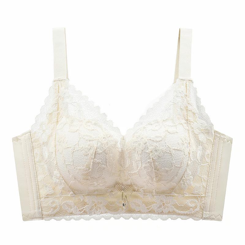 Small breasts gathered and large, no steel ring, anti-sagging, breast adjustment type, anti-sagging lace bra cover