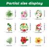 Summer Window Stickers Hawaiian Hibiscus Flower Static Stickers Decorate Party Window Stickers