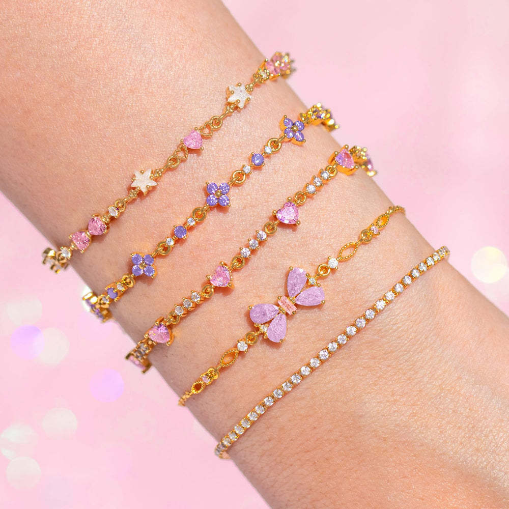 Bow Zircon Bracelet Wind Zircon Bracelet Zircon Flower