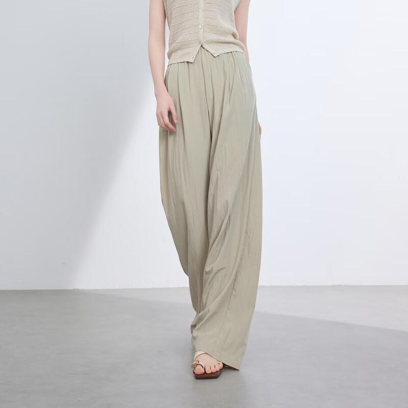 SanCai Women's High-Waist Wide-Leg Cooling Pants