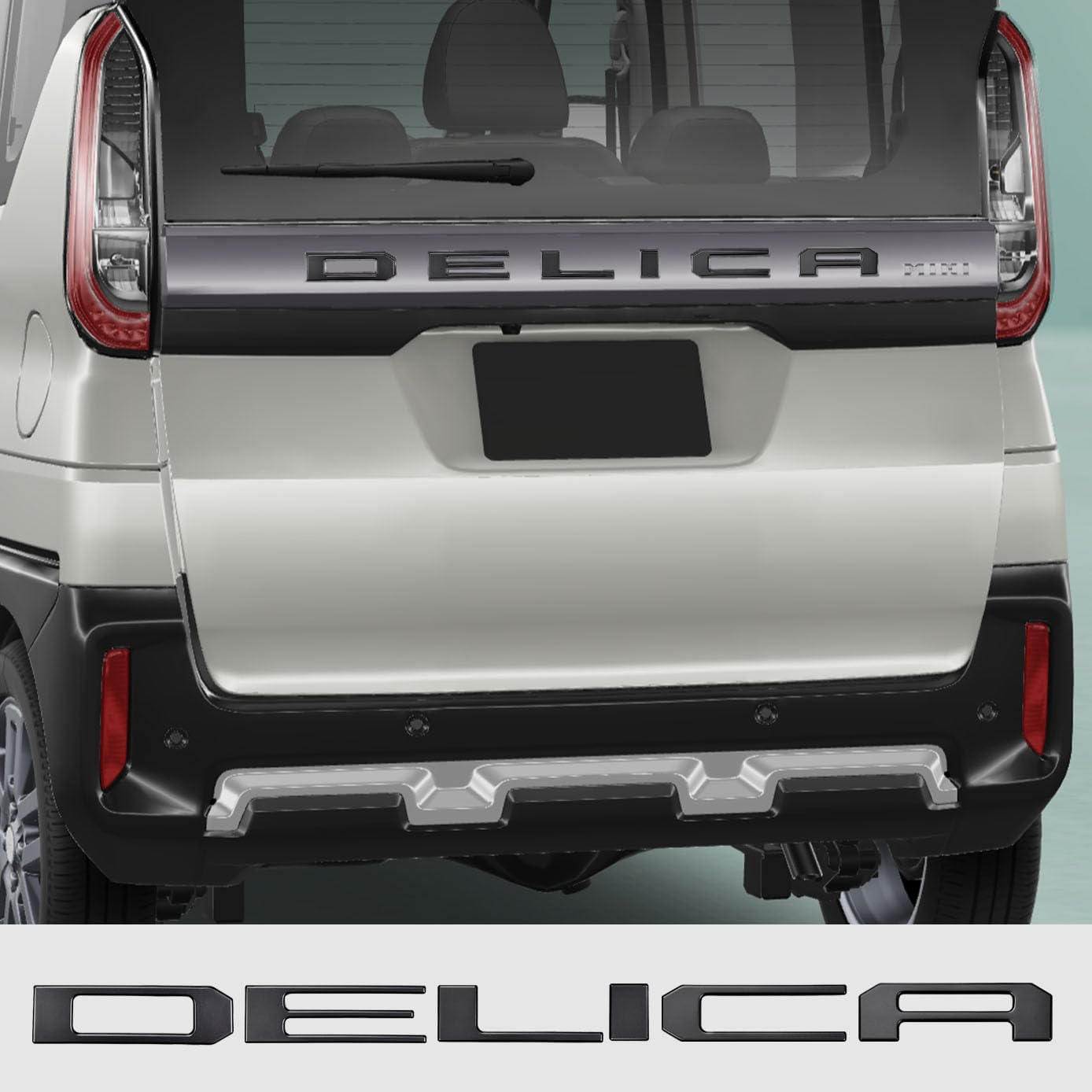 

HUDIY Дизайн задней двери Delica Mini для Delica Mini 2023 Капот Логотип автомобиля Передняя решетка Двигатель Матовый черный Эмблема, Специфичный для автомобиля (Май - Настоящее время), Логотип,