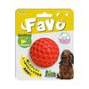 PLATZ PET SUPPLISES & FUN Dog Toy Favo Squeaker Ball Red