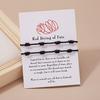 2PCS/SET Handmade 7 Knots Red String Bracelet for Lover Protection Lucky Amulet Woven Bangle for Women Men Summer Jewelry Gift