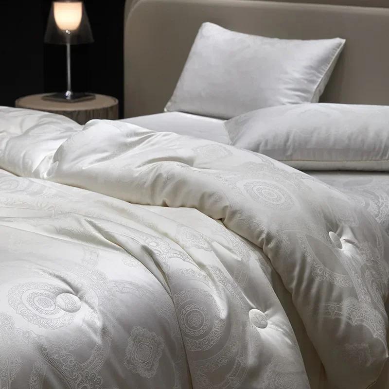 Jacquard Class A 55 Lyocell Soybean 7A Antibacterial Autumn and Winter Quilt Fiber Quilt Winter
