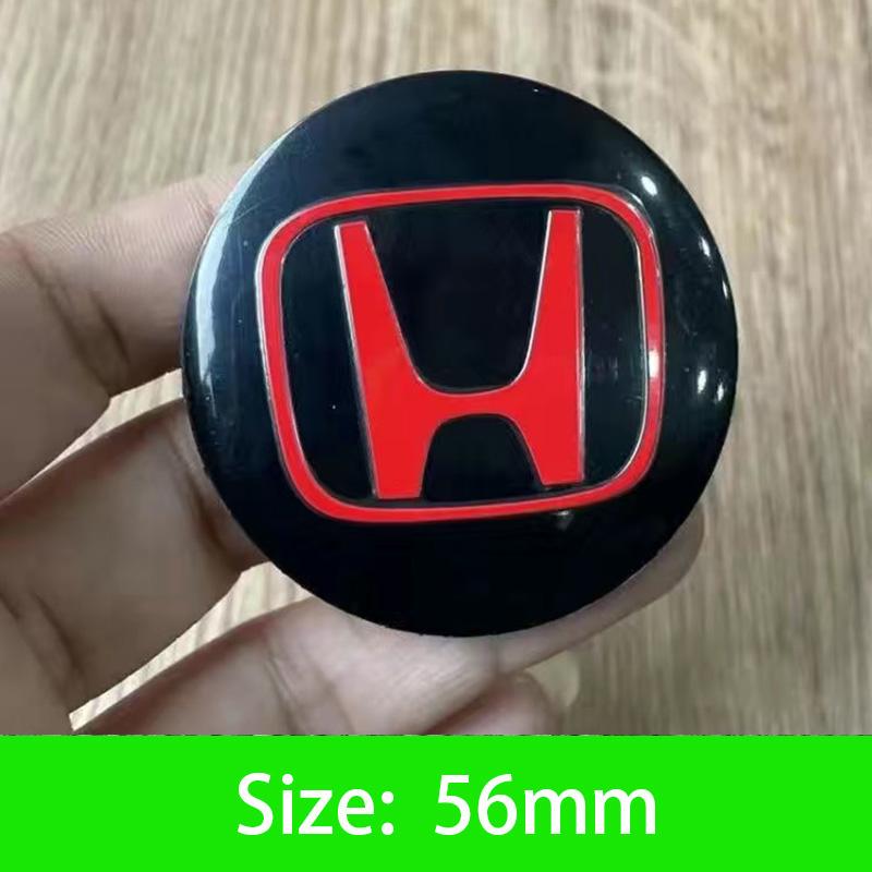 AAALX1 45-65mm Car Wheel Center Hub Cap Emblem Sticker Accessories For Honda Civic FIT Accord Prelude CRV 5Th City XRV CRV HRV Odyssey