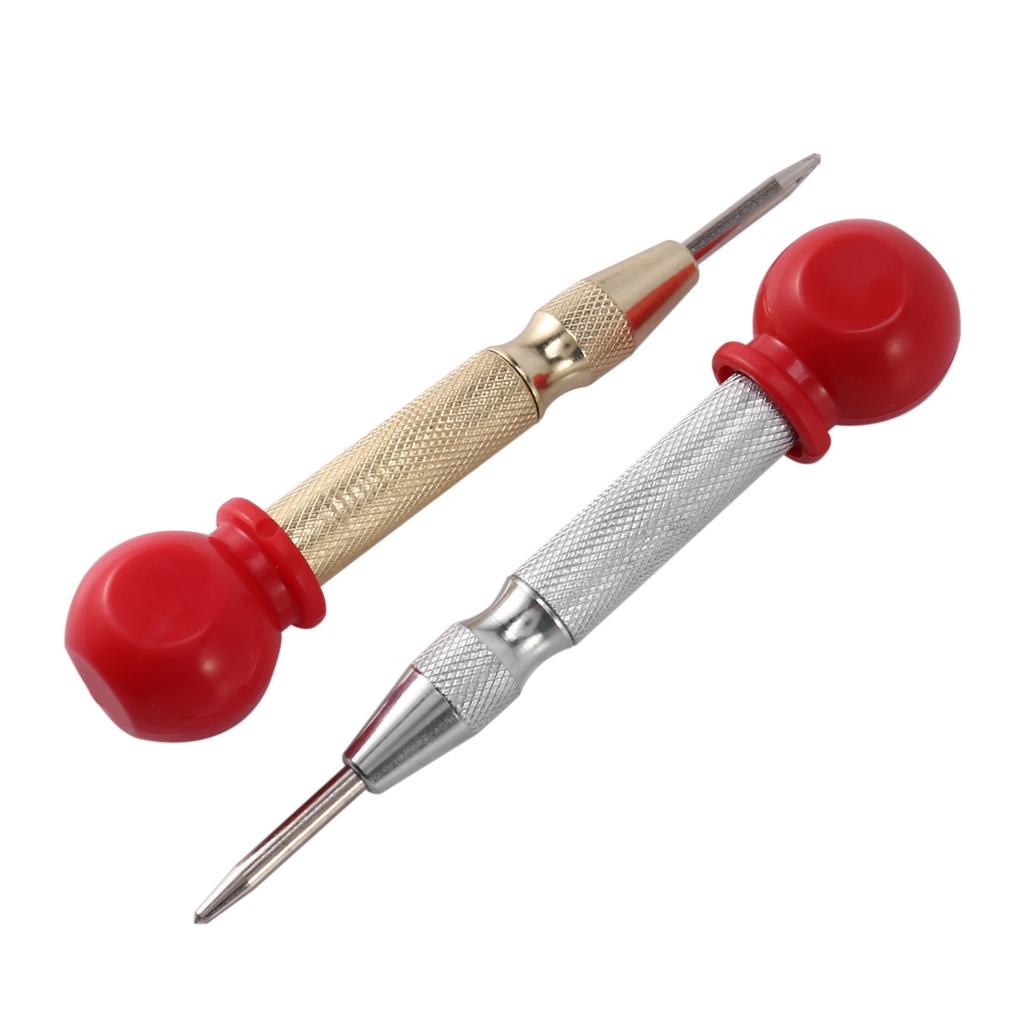 Good-2 Pcs High Speed Center Punch,Center Hole Punch Marker Scriber For Wood,Metal,Plastic,Car Window Puncher Breaker Tool With