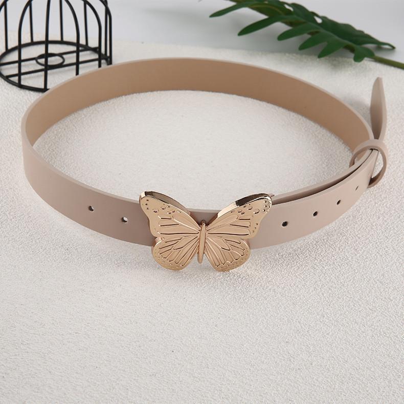 2022 Metal Butterfly Clasp Belt With Vintage Simple Decoration For Women