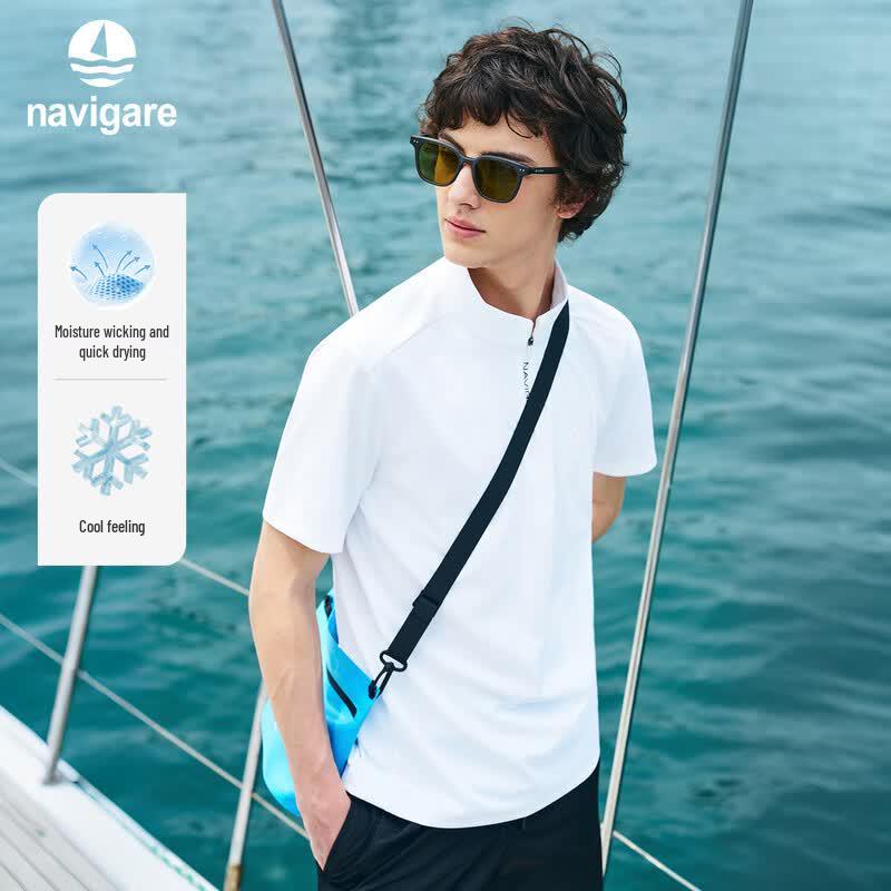 Navigare Men s Quick-Dry Sun-Protective Polo Shirt L