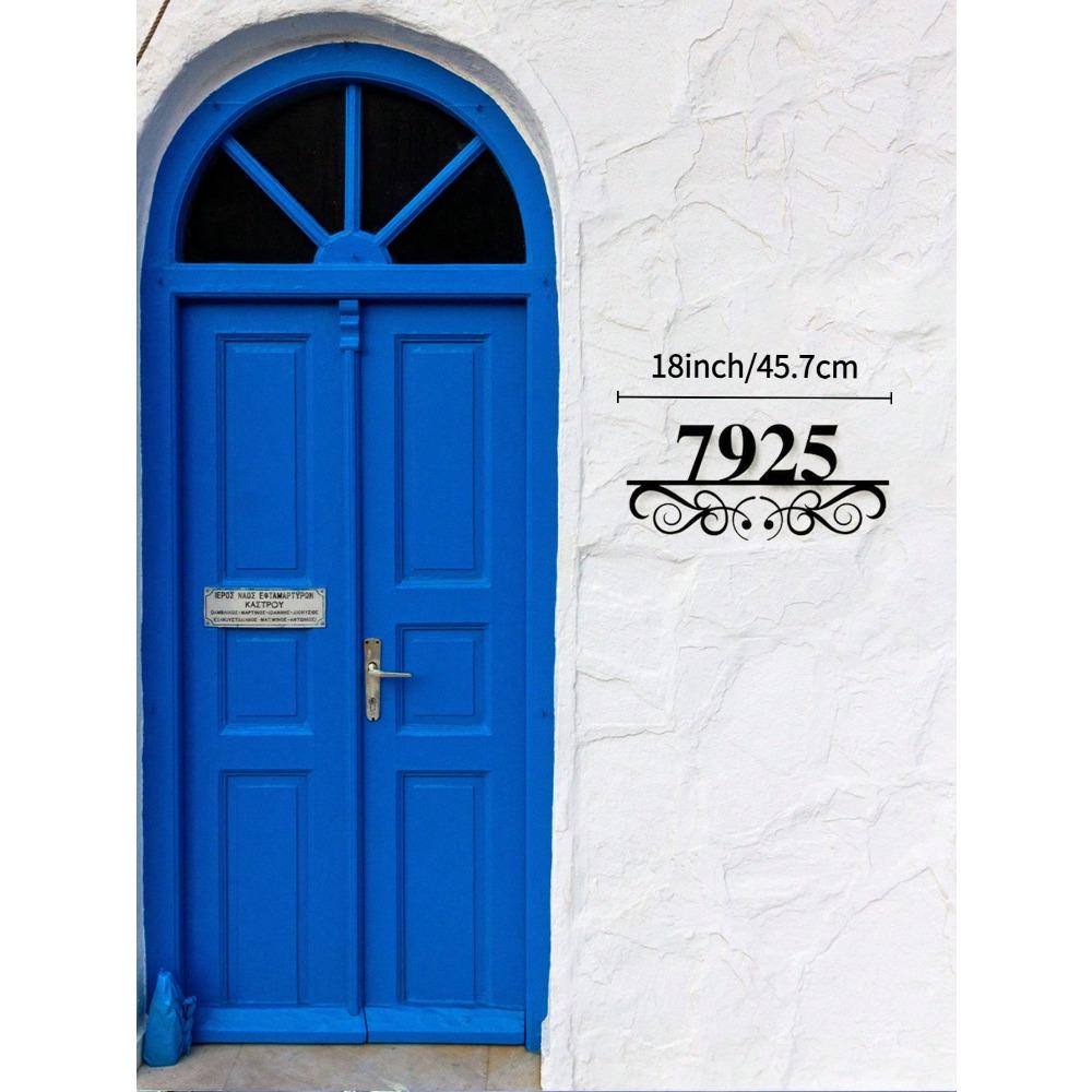 Custom Metal Address Number Sign for Home House Plaque Decor