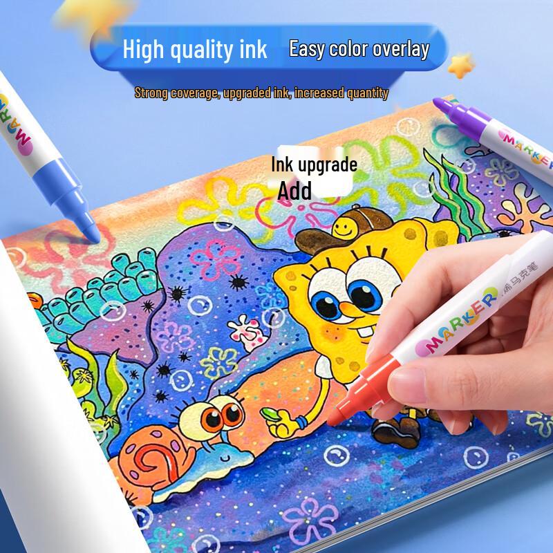 60-Color Acrylic Watercolor Marker Pen Set