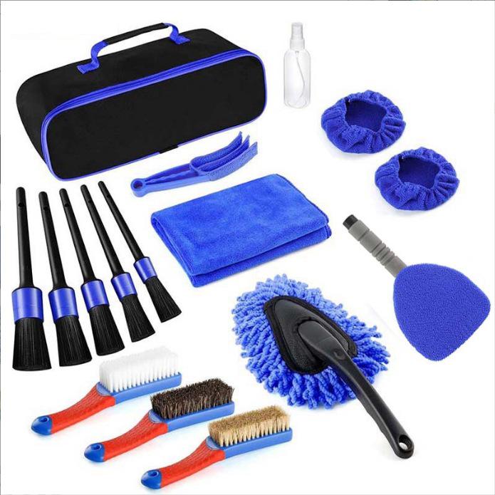 22-teiliges professionelles Autoreinigungskit: Bürsten für Räder, Klimaanlage und Innenraum zur sicheren Dekontamination