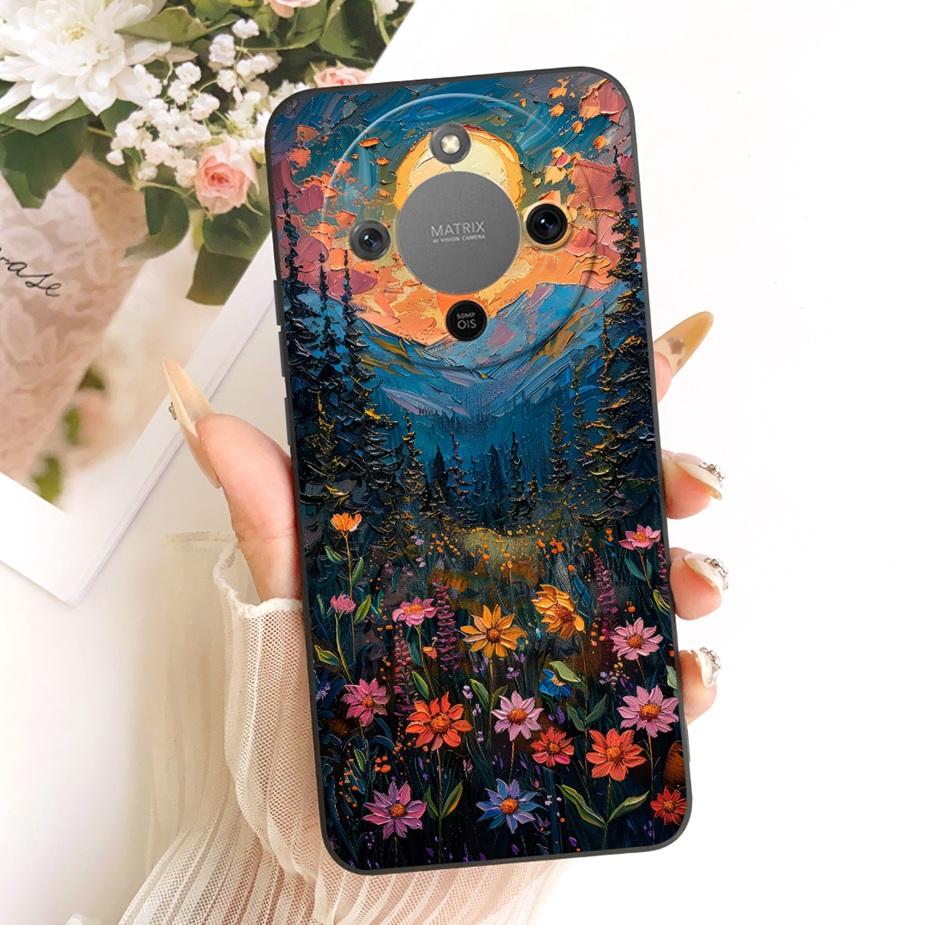 For Honor X9d Case Magic8 Lite Cute Fashion Cartoon Cover Soft TPU Phone Case For Honor Magic 8 Lite X 70 HonorX9d HonorX70 Bags