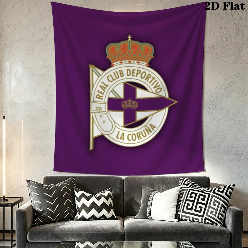 Deportivo de La Coruña Wall Tapestry Aesthetic Wall Hanging Printed Fabric Blanket Decorative Tapestries for Bedroom Living Room Home Decor