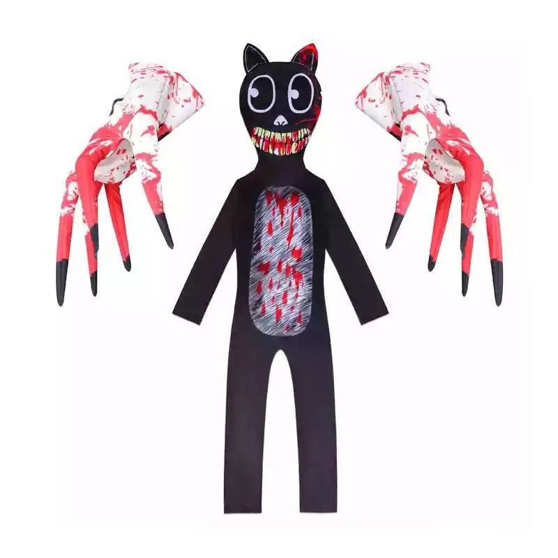 Halloween Costumes for Kids Siren Head Cosplay Bodysuit Boys Girls Anime Black Cat Character Fancy Dress Carnival Party Clothing