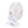 Small Desk Fan with Clamp 5 Speed Settings 3 Brightness Levels 720 Degree Rotation Rechargeable Office Desk Fan Light