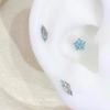 Maldives Blue Ice Shard Mini Wing Ear Studs: Exquisite and Versatile Earrings.