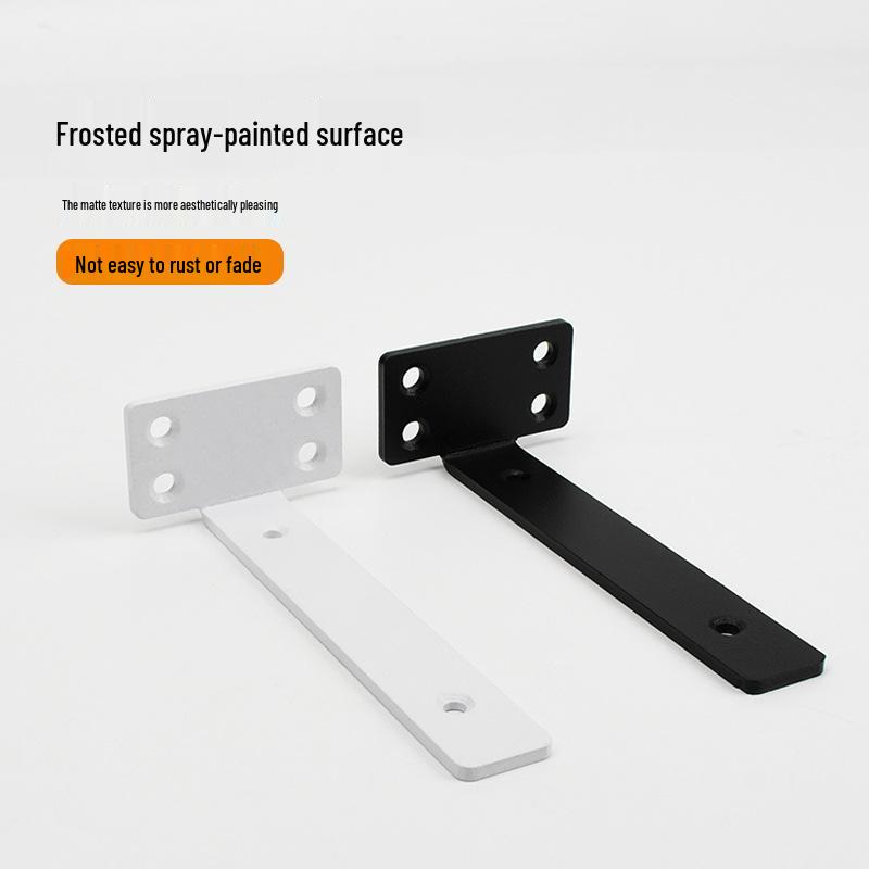 

Thickened T-Shape Hidden Integrated Shelf Bracket 4 inch 100mm black single