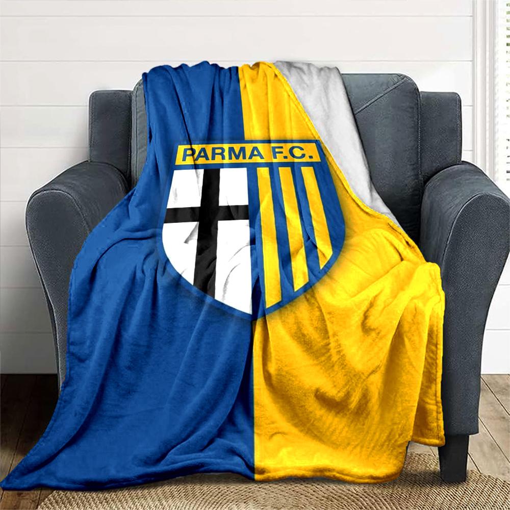 Parma F.C Druck Flanelldecke Hohe Qualität Warm Gemütlich Decke für Alle Jahreszeiten Perfekt für Geschenke Heimdekoration