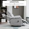 Rising Armchair With Standing Aid Electric Reclining Function Remote Control Pocket Spring Core Up To 120 Kg Gray