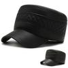 Winter Flat Top Hat Thickened Ear Protector Cotton Hat Men's Warm and Cold Cap
