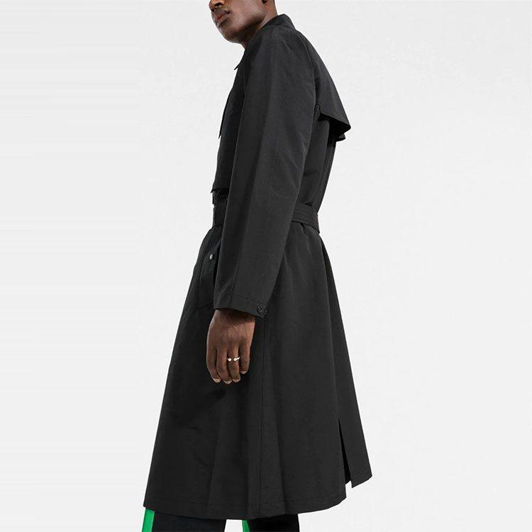 Y 3 Trench Coats Men's Black Lapel Moderate HB3451