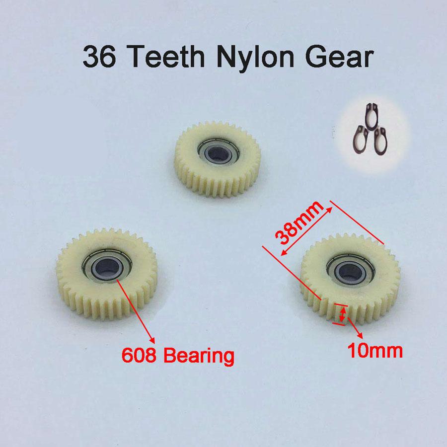 27T 28T 31T 36 Tooth Electric Car Nylon Gear for Electric Lithium Power Folding Car Motor Electric Bicycle
