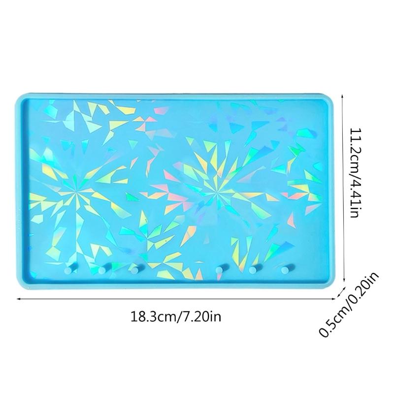 Holographic Light and Shadow Notebook Cover Decorative Silicone Mold Mirror AB Surface Jewelry DIY Handmade Tool