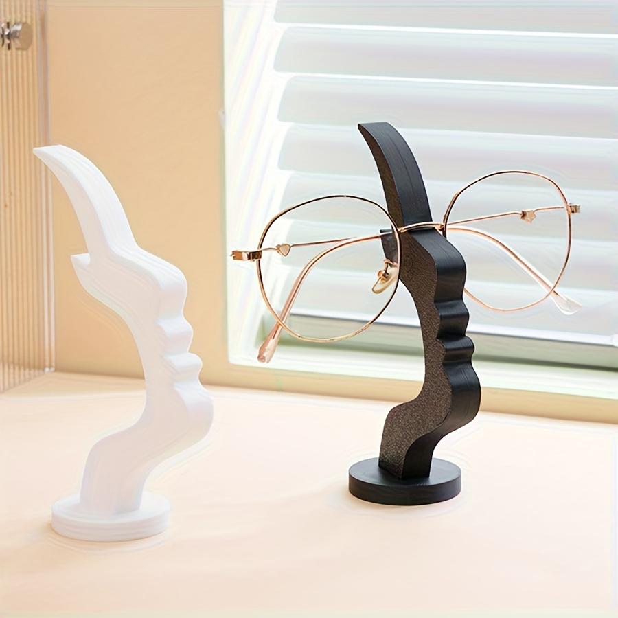 Abstract Face Design Eyeglass Holder Fashion Glasses Storage Rack 3D Printed Artistic Decor for Home Office