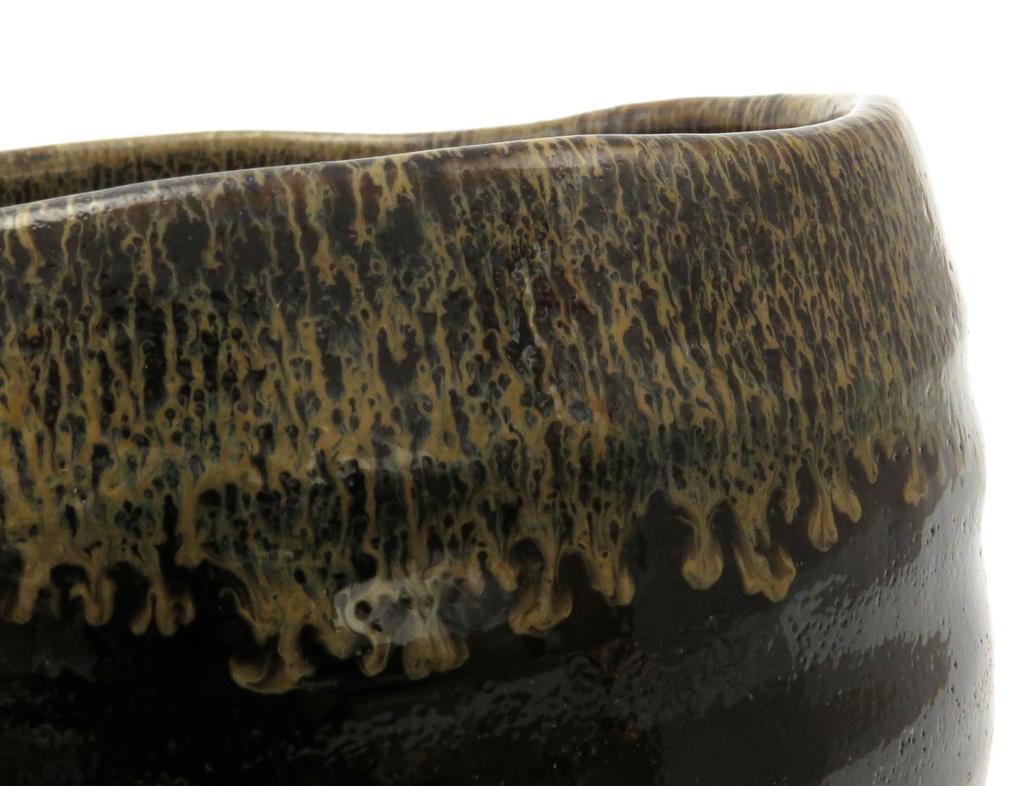 Mino Ware Matcha Oni Tenmoku Made In Bowl, Pattern, Japan, 505-19