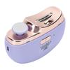 Electric Nail Grinder Dual Head Nail File Automatic Polishing Nail Grinder for Kids Adults Purple