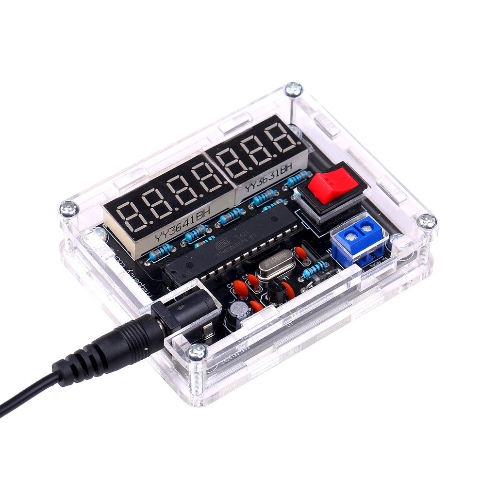 10MHz Frequency Meter   Kit Frequency Counter AVR Frequency with   Counter Cymometer Frequency Msurement 0.000 001Hz Resolution