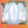Cross-Rod Outdoor Wedding Mesh Curtain for Party Decoration
