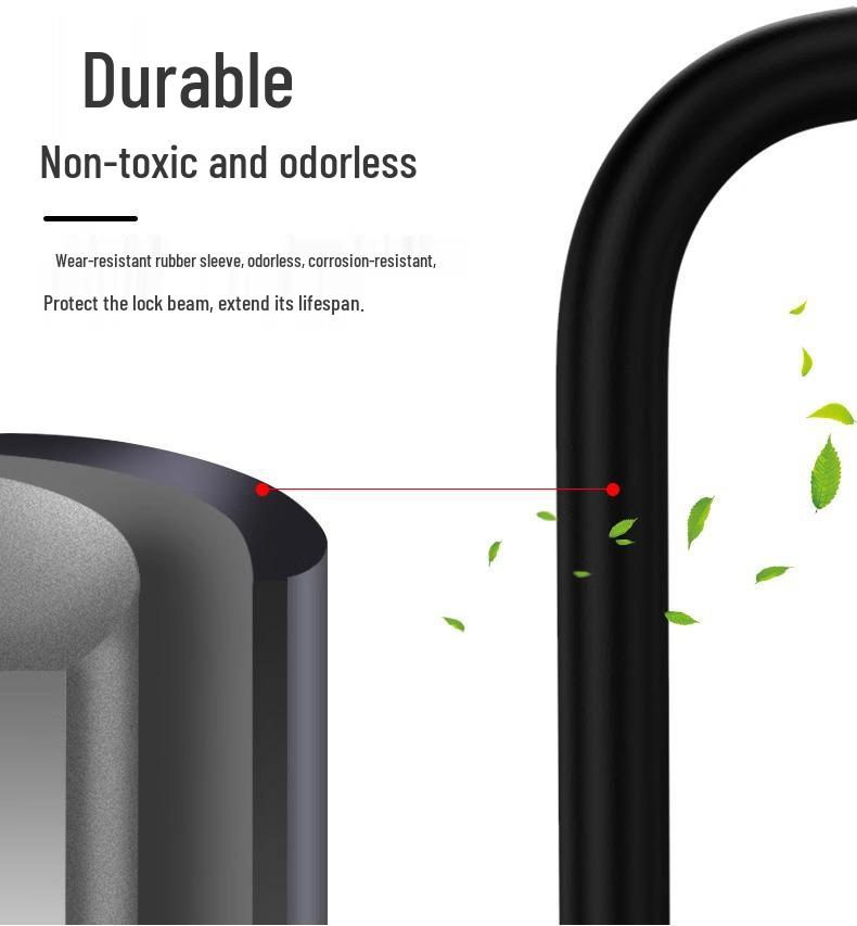 U-Lock Glass Door Lock for Double Sliding Doors - Outdoor U-Shaped Insert Lock