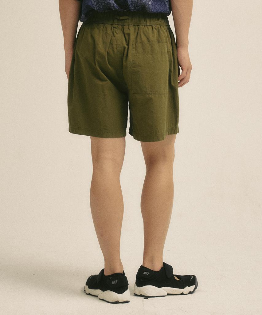 Billalei Daily Easy Cotton Men'S Shorts - Deep Olive