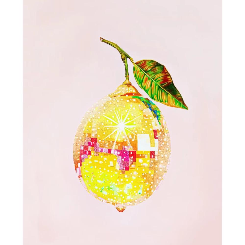 Disco Vintage Cherry Strawberry Blueberry Watermelon Lemon Fruit Art Poster Canvas Paintings Wall Art Pictures Home
