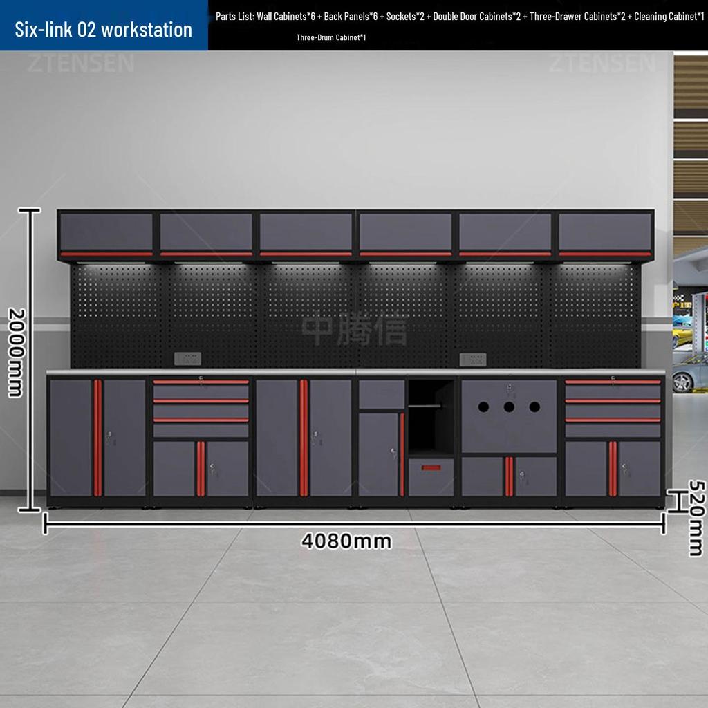 Zhongtengxin Multi-Functional Tool Cabinet & Bicycle Repair Workstation