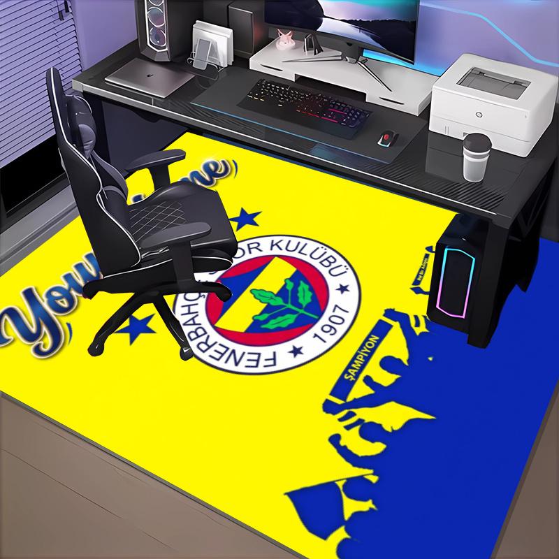 Benutzerdefinierter Name Fenerbahçe Spor Teppich Büro Teppich, Innen Teppich, Stuhl Teppich, Wohnzimmer, Fußmatte Spiel Teppich Heimdekoration Geburtstag Weihnachtsgeschenke