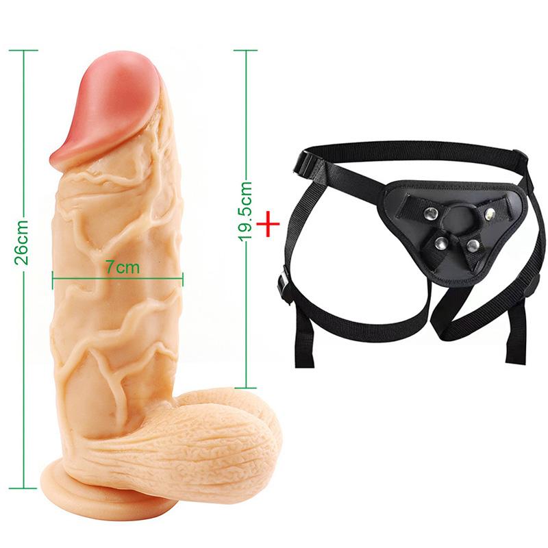 MoDi Umschnalldildo, Sexspielzeug für Frauen, Masturbatoren, großer Penis, Vaginal-Anal-Dilatator, Dildos für Frauen