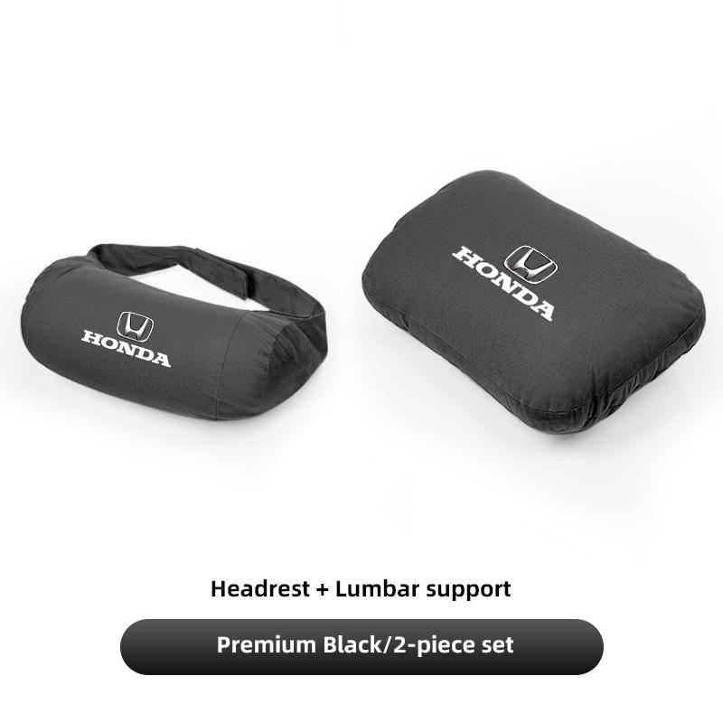 Car Neck Support Pillow Waist Pillow Auto Logo Seat Headrest For Honda Civic Accord Crosstour Spirior Odyssey Avancier UR-V CR-Z