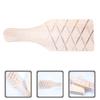 Ceramics Training Handmade DIY Clay Sculpture Clapboard Solid Wood Wooden Hammer Tile Mudboard with Groove (grid) Paddle Tool