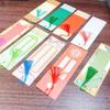 New Year Wish Card Bookmark with Gold Tassel and Calligraphy Stickers for Kindergarten Decoration