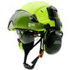 Casco di Sicurezza con Visiera Integrata Occhiali di Protezione Colore a Contrasto Paraorecchie Riduzione del Rumore per Ingegnere Elmetto da Lavoro Industriale ANSI