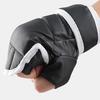 1 Pair Half-Finger Boxing Gloves Breathable Adjustable Fighting Punching Shock Absorbing Hand Wrist Protection Faux Leather Sparring Kickboxing Gloves