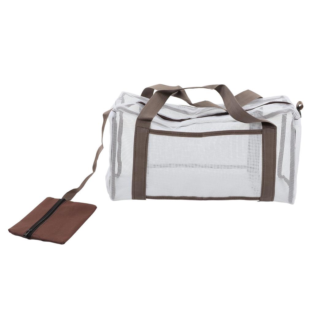 Mesh Beach Bag Extra Large Lightweight Quick Dry Outdoor Beach Toy Storage Bag for Family