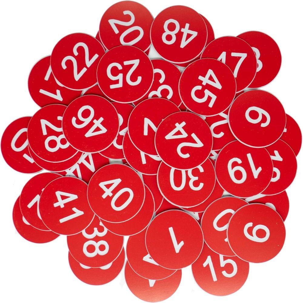 50 STÜCKE Dünne Plastiknummernanhänger Leichtgewicht Restaurant Warteschlangennummer Restaurant