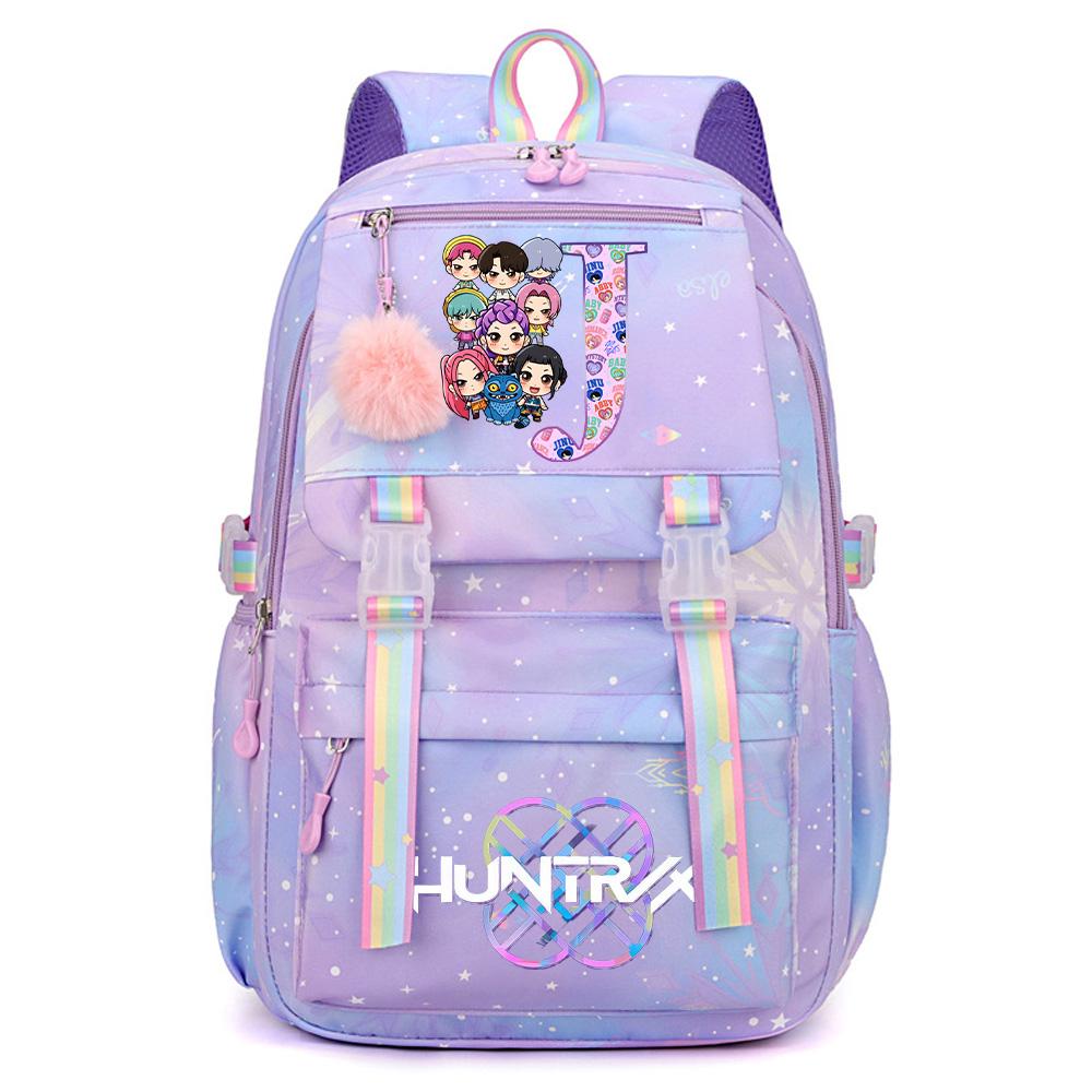 Anime K-Pop Dämonenjäger Bedruckter Wasserdichter Rucksack mit großem Fassungsvermögen Teenger Schüler Mädchen Junge Schultasche Buchtasche Damen Wasserdichte Reisetasche Rucksack