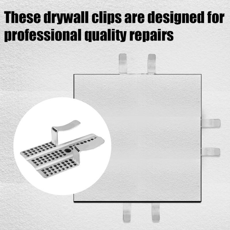 10Pcs High Strength Plasterboard Anchors Clips Perfect For Fixing 1/2 Or 5/8 Inch Panel Home Improvement Without Tool