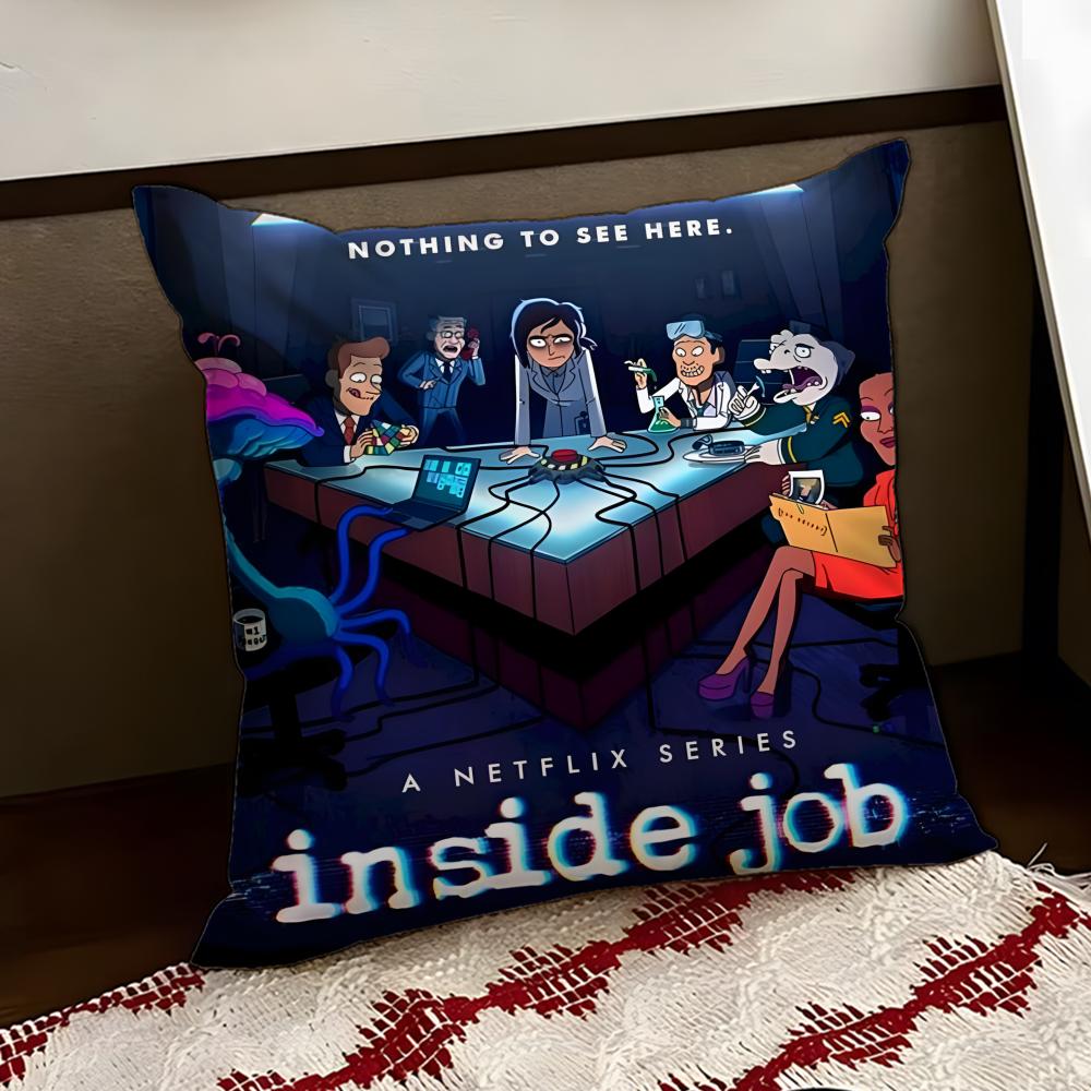 TV IInside JJob Cushion Cover Reversible Soft Durable Pillow Cover Home  Car MultiScene Use for Daily Comfort