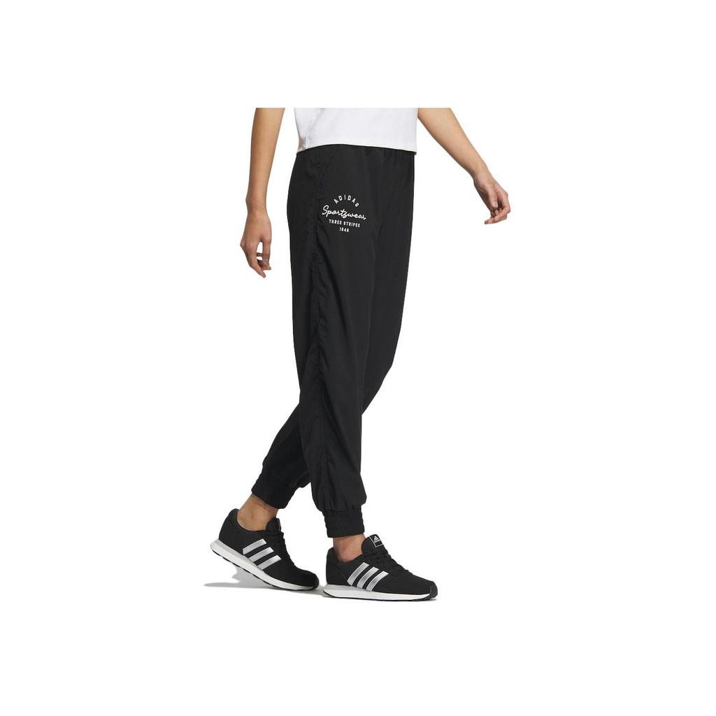 Adidas Sportswear Print Loose Casual Pants Women Bottoms Black IS7411